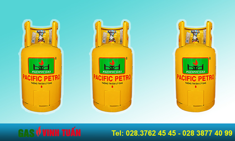 Gas Pacific Petro Vàng 12kg (Sắt Nhựa)