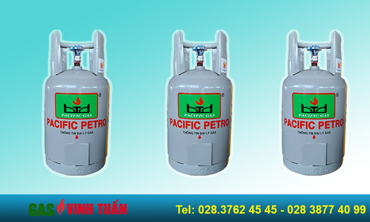 Gas Pacific Petro Xám 12kg (Sắt Nhựa)
